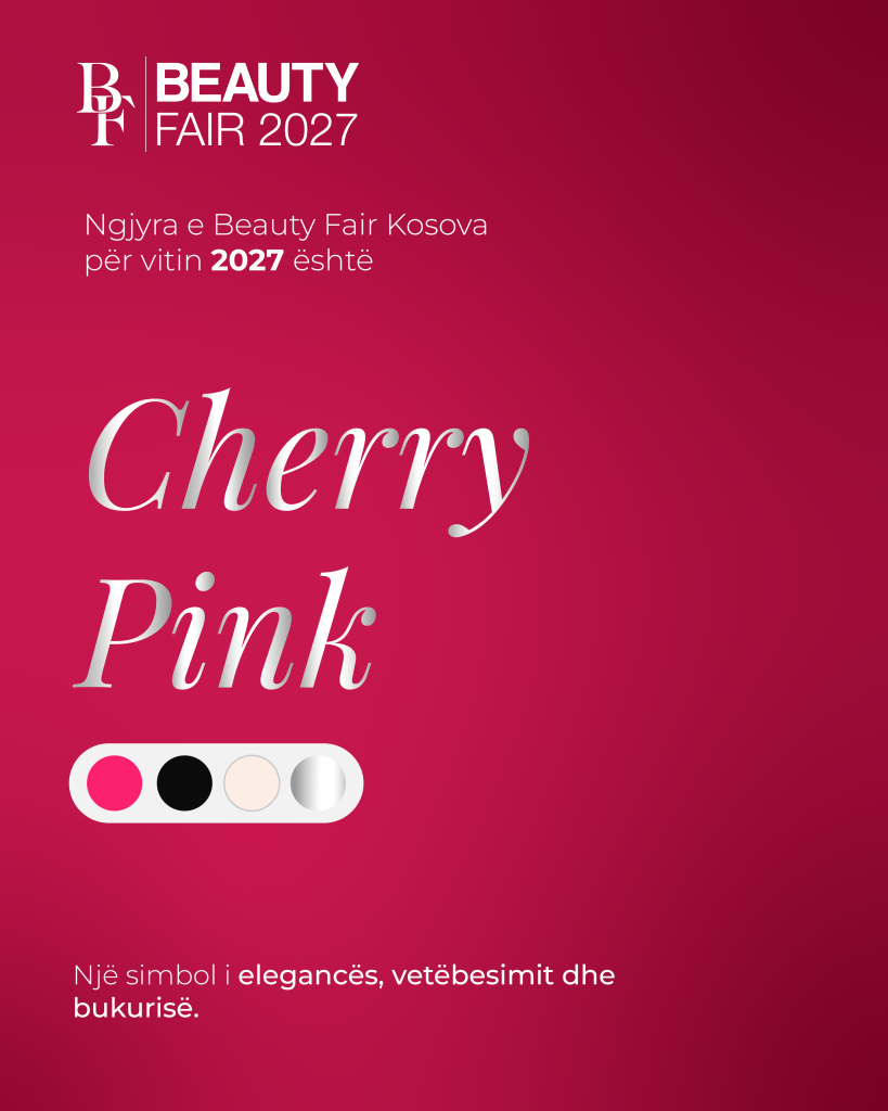 Cherry Pink – Ngjyra zyrtare e Beauty Fair Kosova 2027